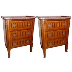 Pair of French Neoclassic Nightstands