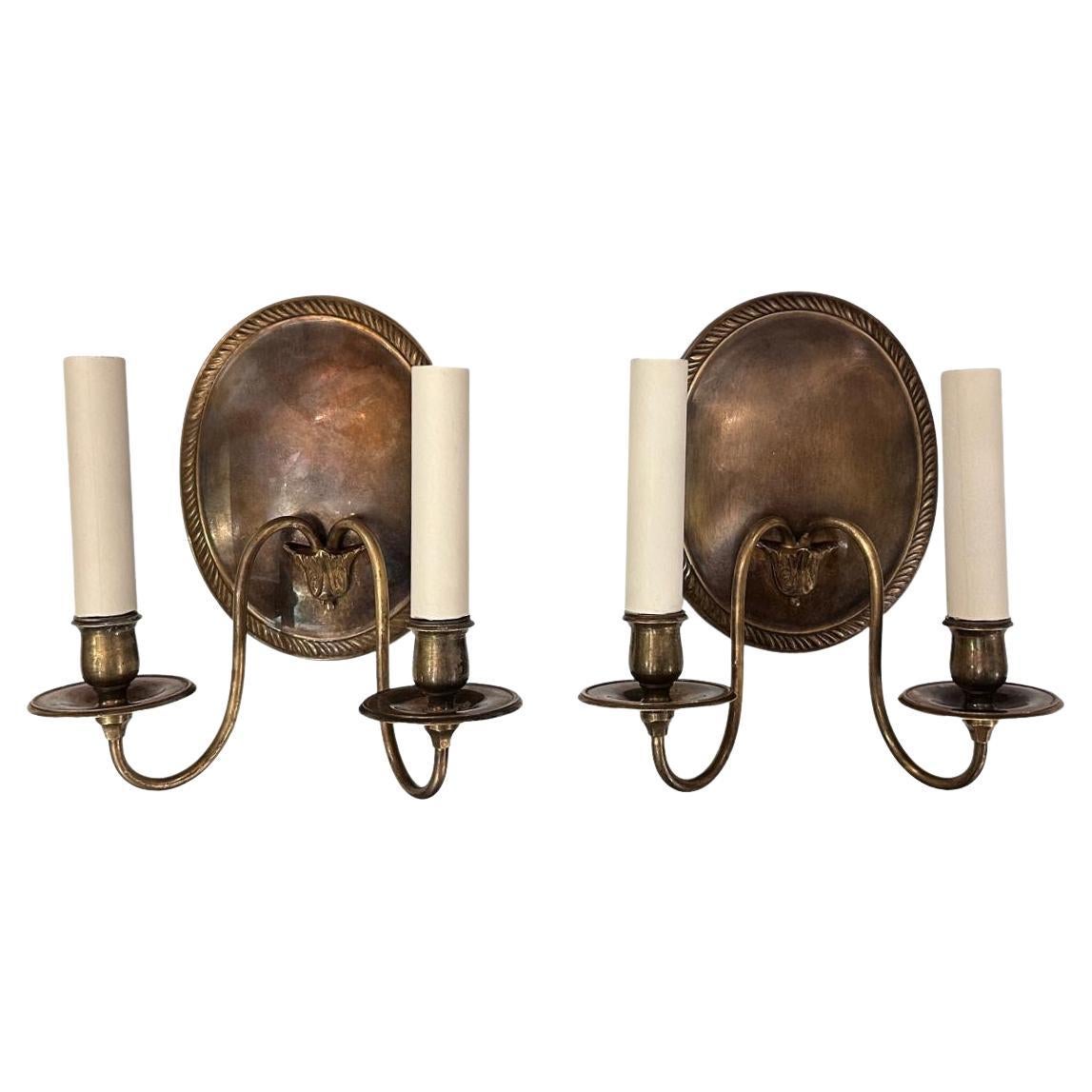 Pair of French Neoclassic Sconces