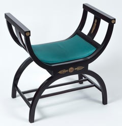 Pair of French Neoclassical Curule Stools