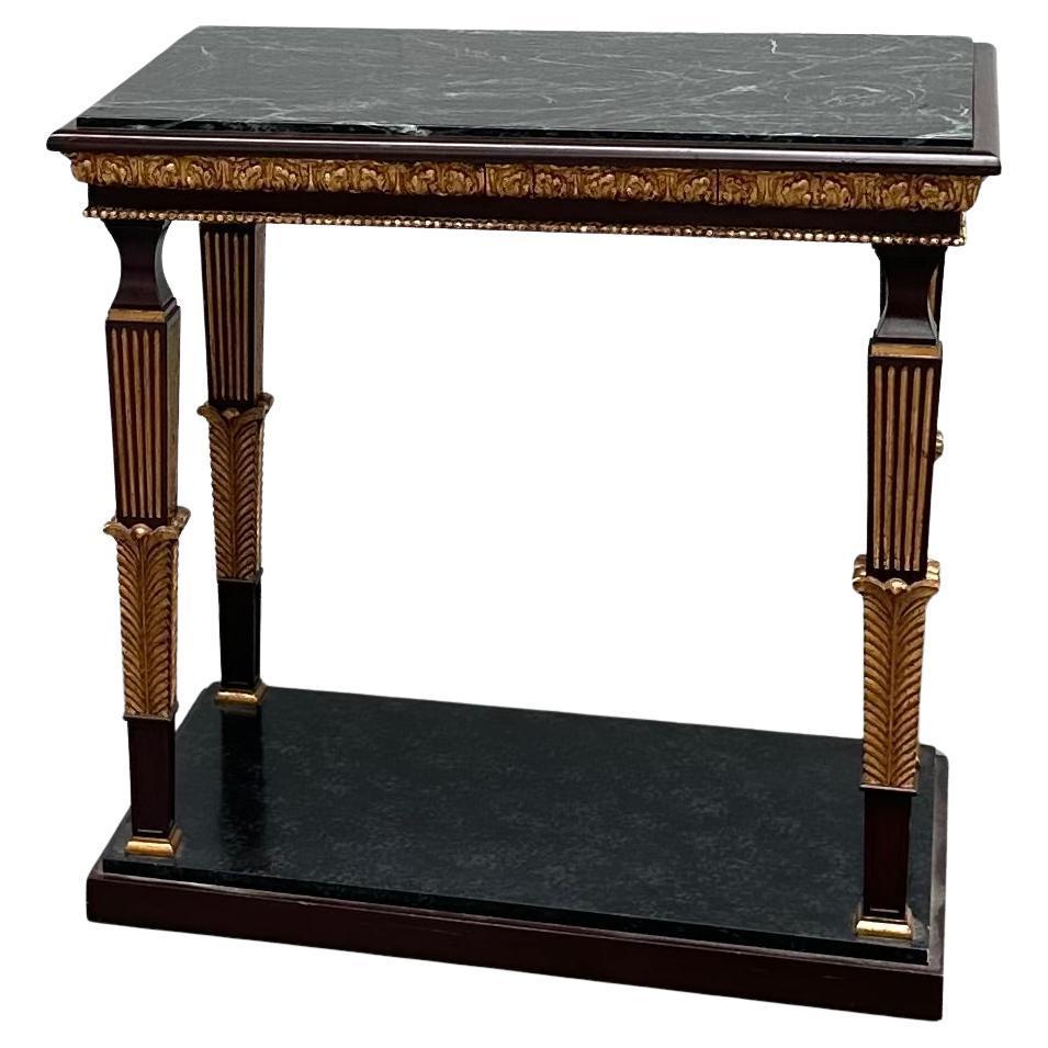 Pair of French Neoclassical Marble Top Console Tables For Sale 7