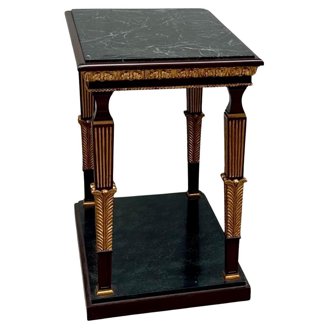 Pair of French Neoclassical Marble Top Console Tables For Sale 8