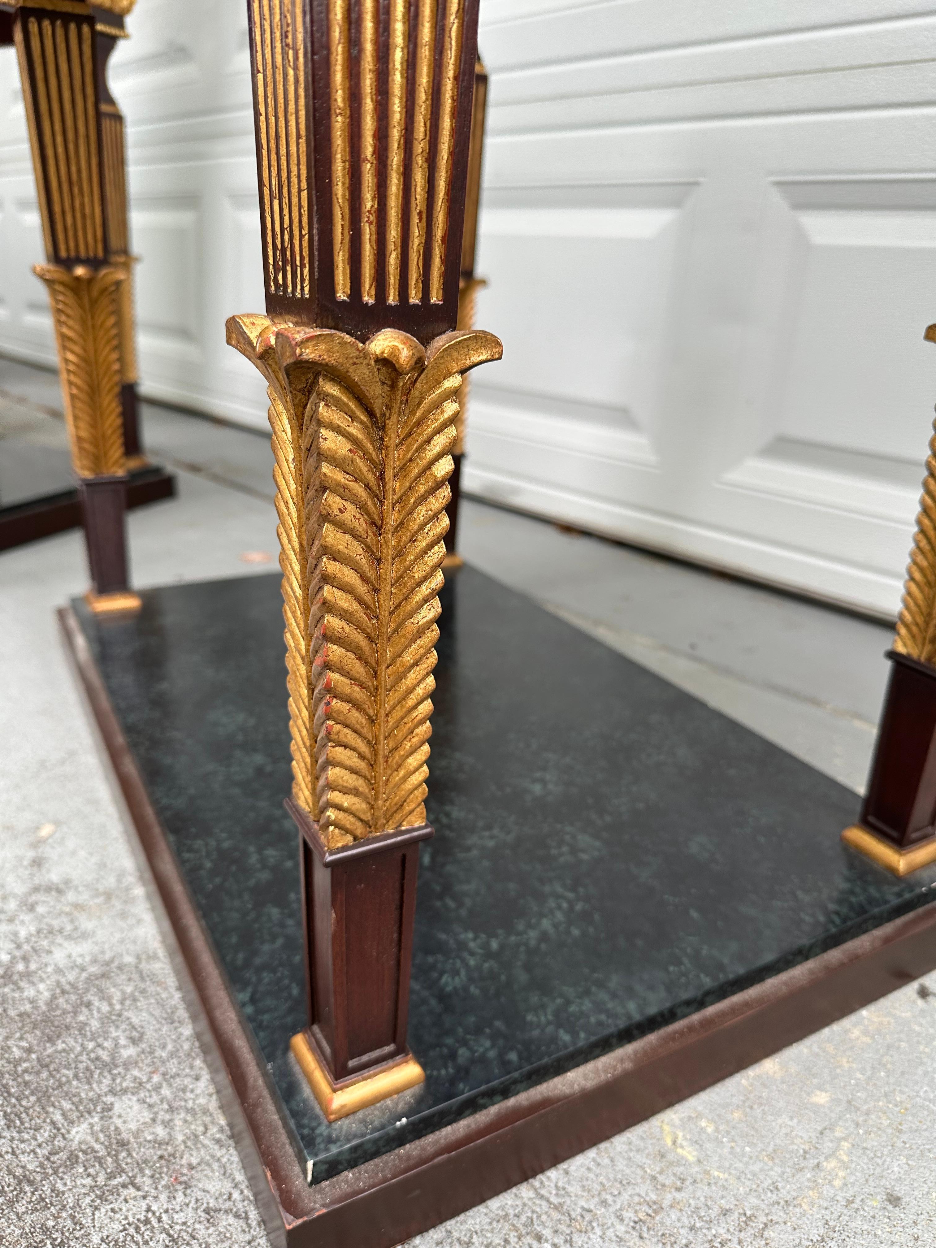 20th Century Pair of French Neoclassical Marble Top Console Tables For Sale