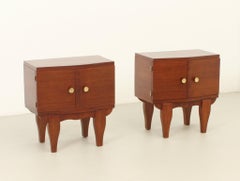 Pair of French Neoclassical Night Stands from 1940s