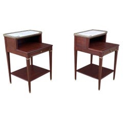 Pair of French Neoclassical Nightstands