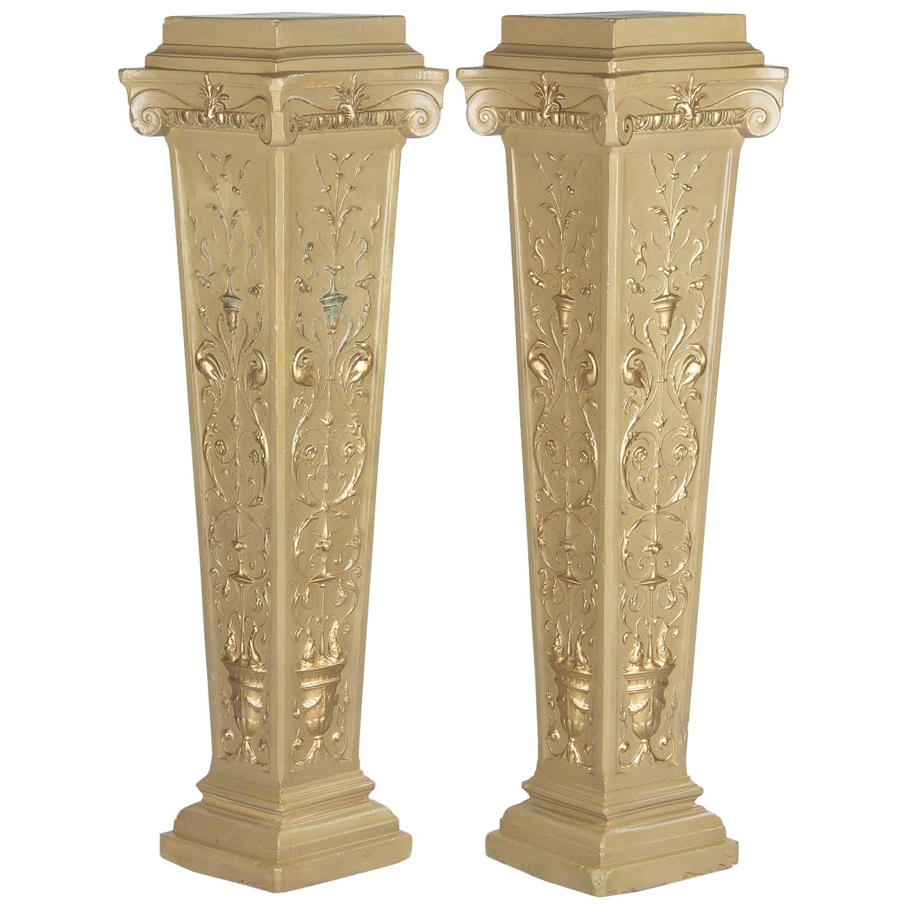 Plaster Pedestals and Columns - 27 For Sale at 1stdibs
