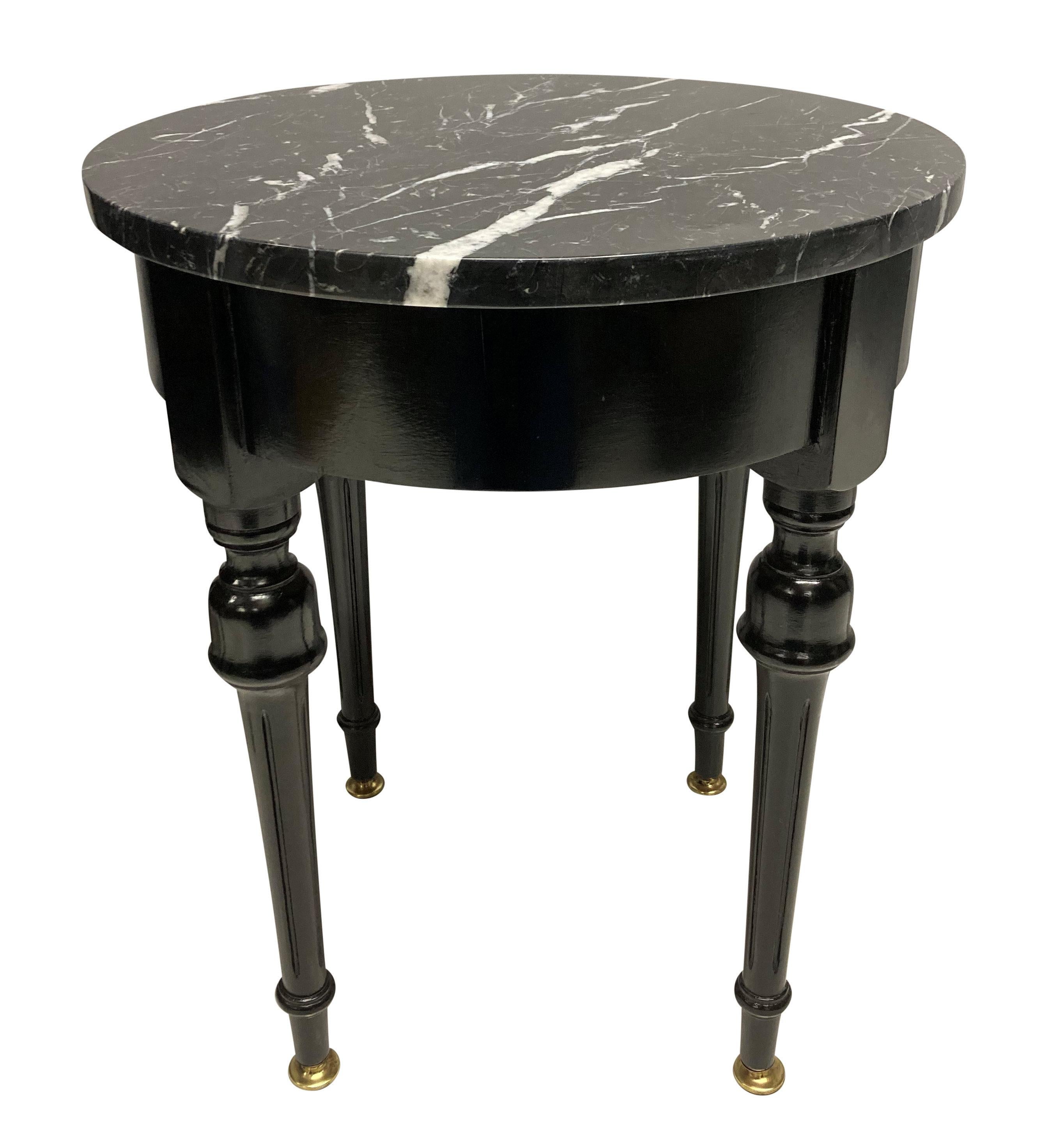 Mid-20th Century Pair Of French Neoclassical Side Tables For Sale