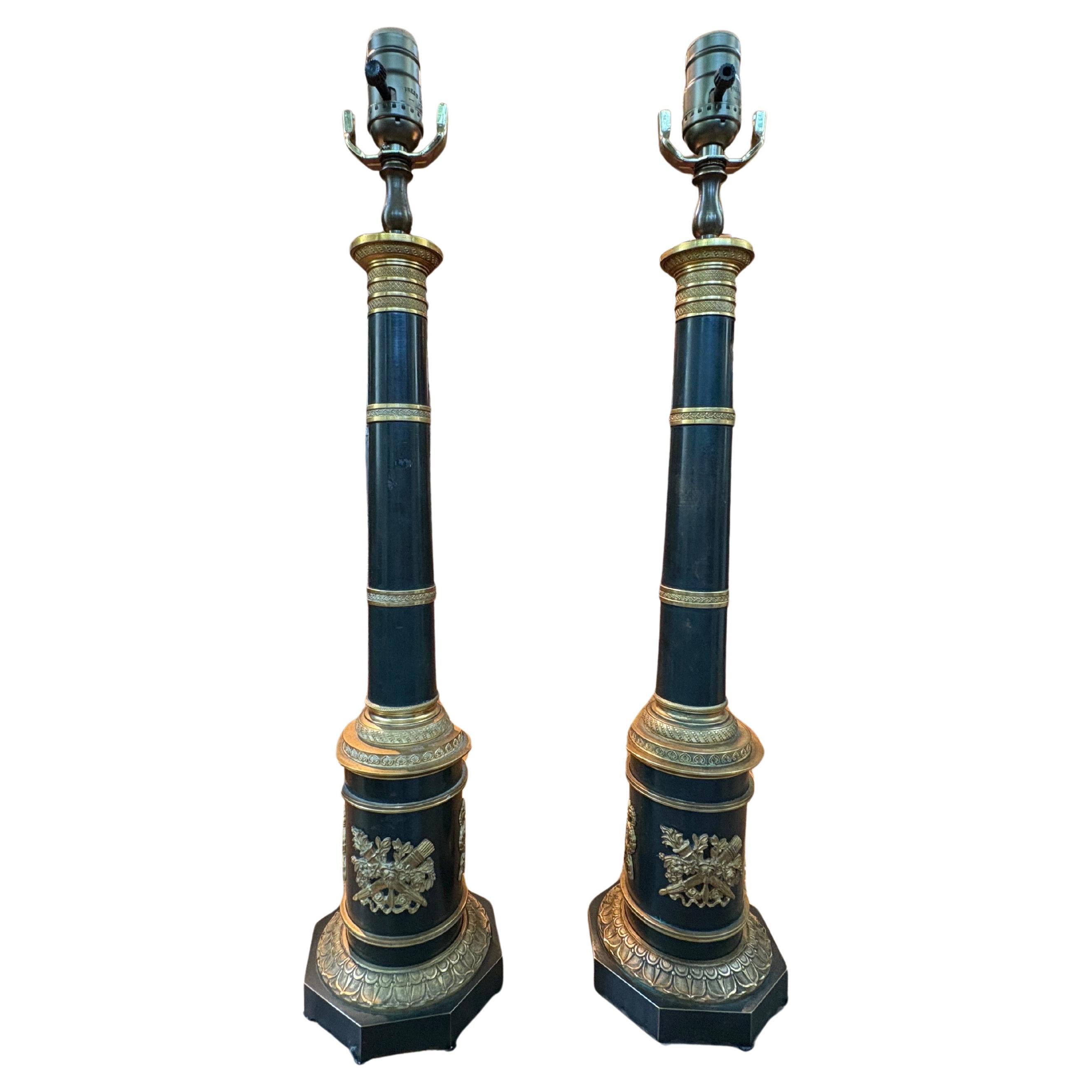 Pair of French Neoclassical Style Lamps