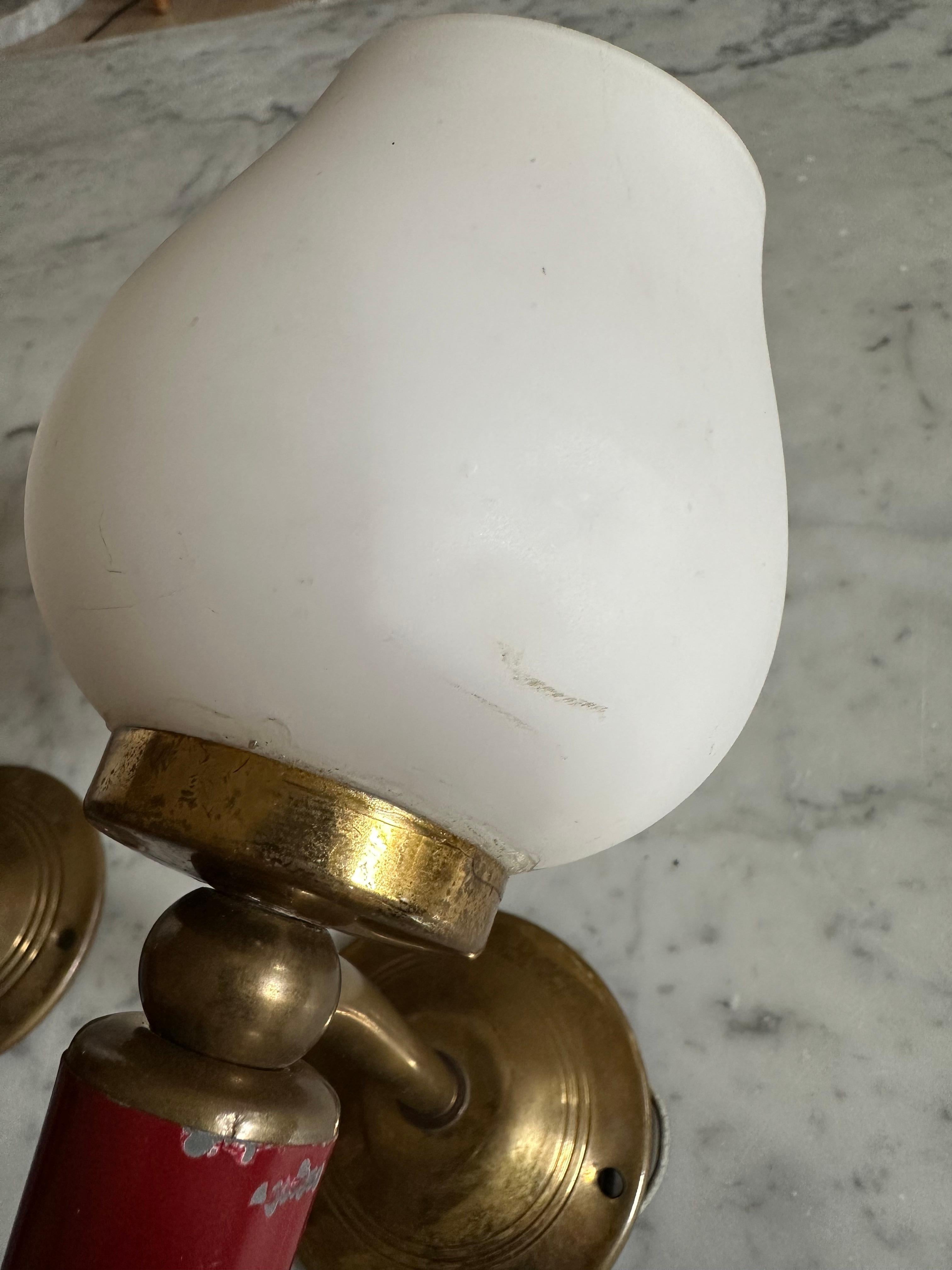 Pair of French Neoclassical Wall Sconces Inspired by Maison Arlus, with stars In Good Condition For Sale In Hamburg, DE