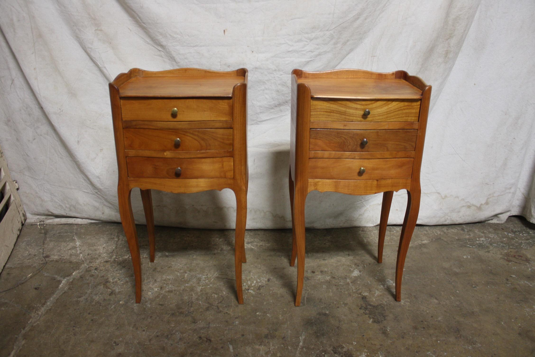 Pair of French night stands.
