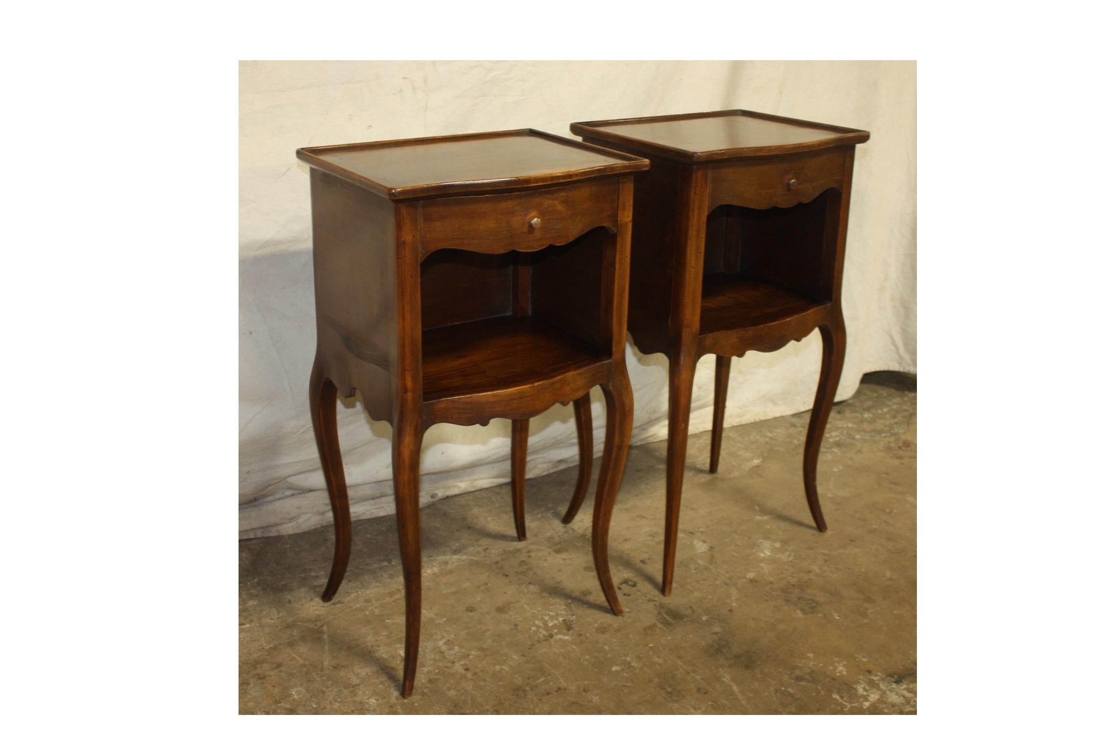 20th Century Pair of French Nightstands