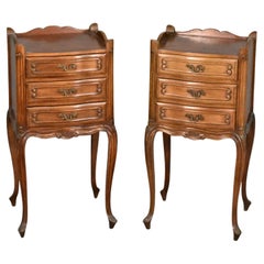 Pair of French Nightstands Bedside Cabinets Louis XV Style