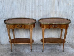 Pair of French Nightstands Side Cabinets Bedside Tables Louis XVI, circa 1910