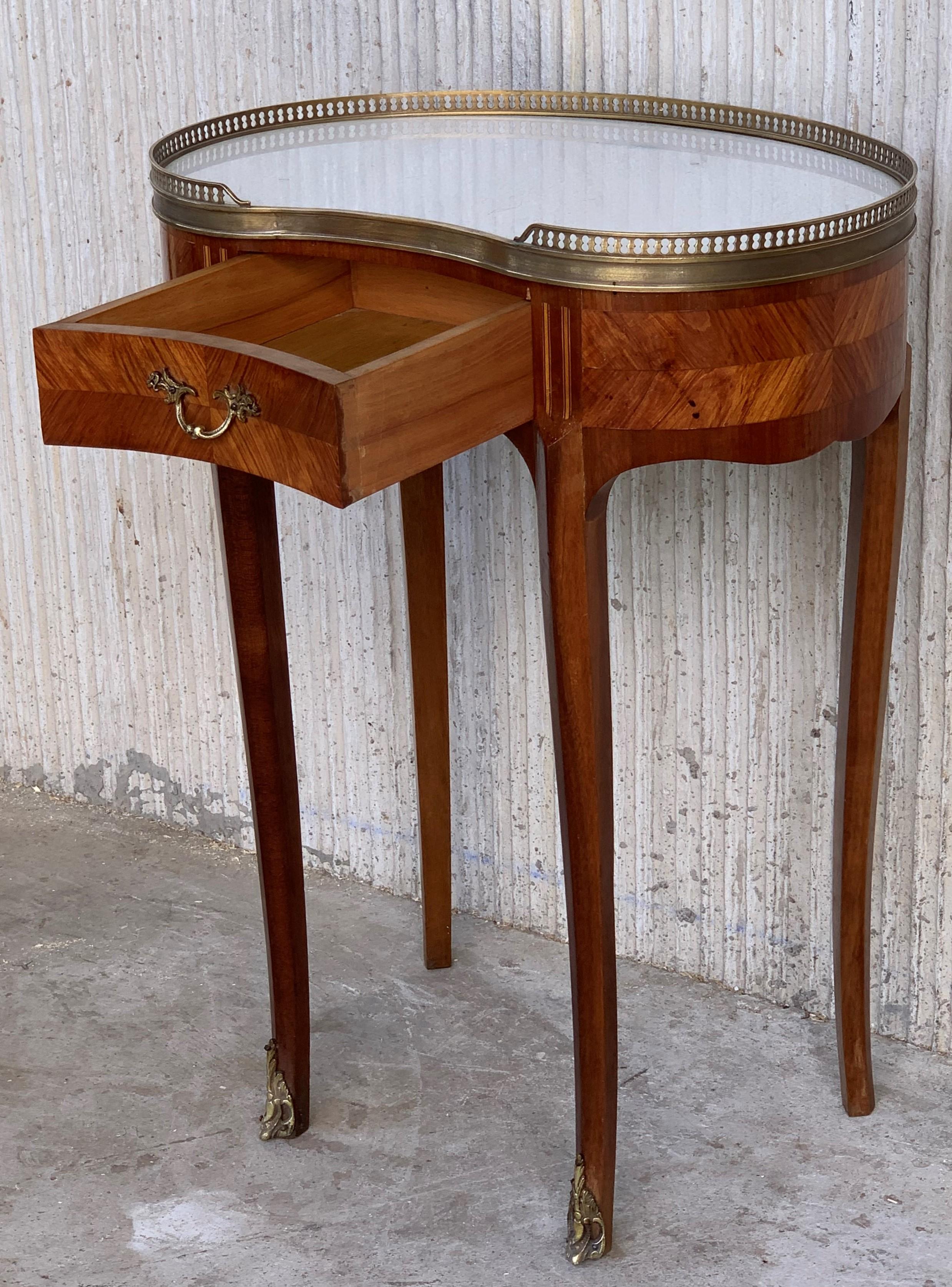 20th Century Pair of French Nightstands Side Cabinets Bedside Tables Louis XVI, circa 1910