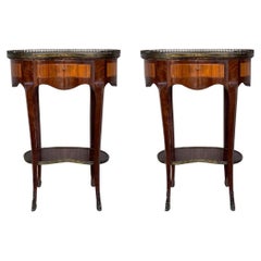 Pair of French Nightstands Side Cabinets Bedside Tables Louis XVI, circa 1910