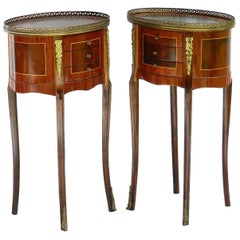Pair of French Nightstands Side Cabinets Bedside Tables Louis XVI, circa 1920s