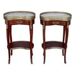 Pair of French Nightstands Side Cabinets Bedside Tables Louis XVI Style