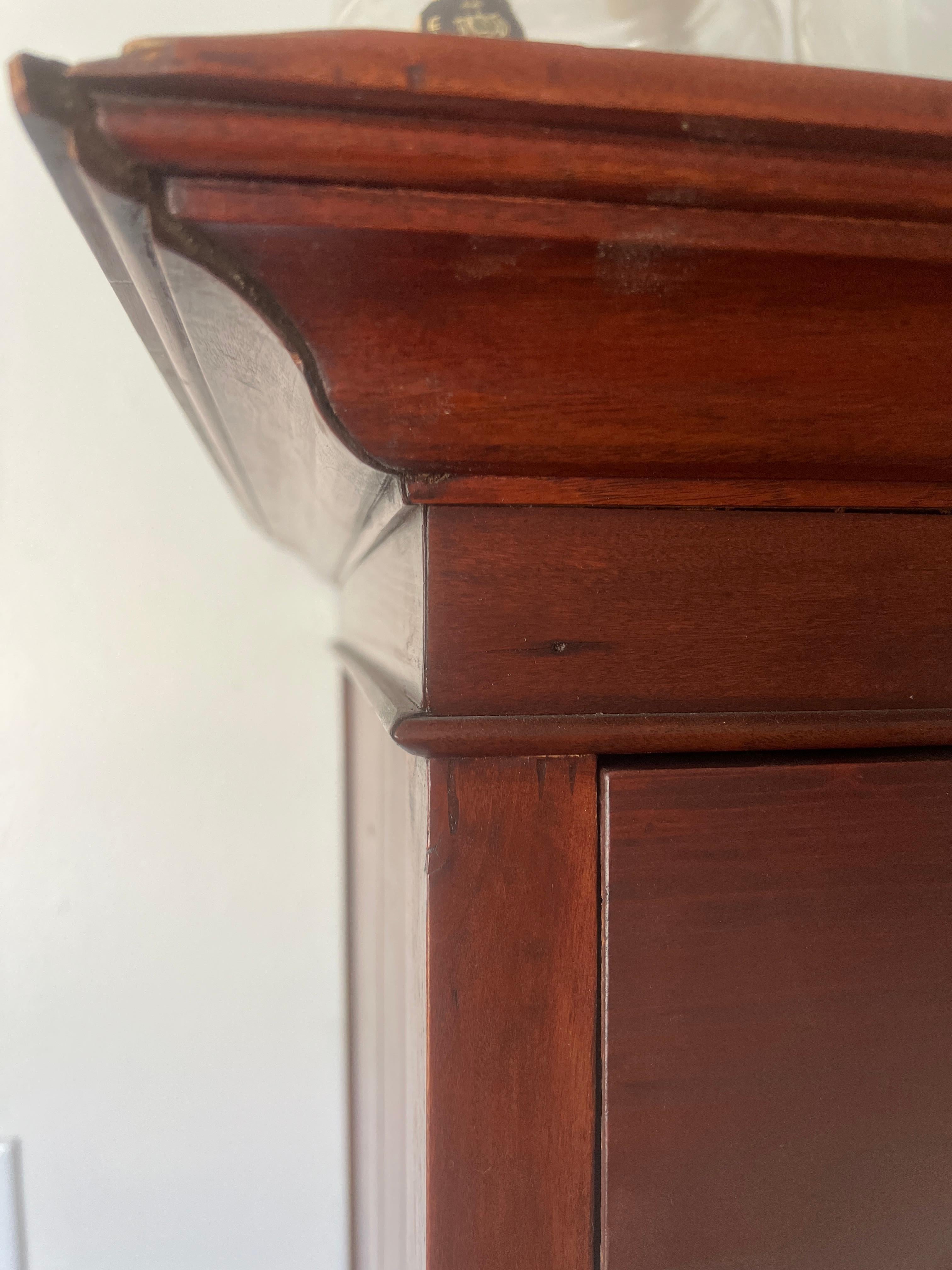 Pair of French Notary Style Cabinets In Good Condition For Sale In Los Angeles, CA