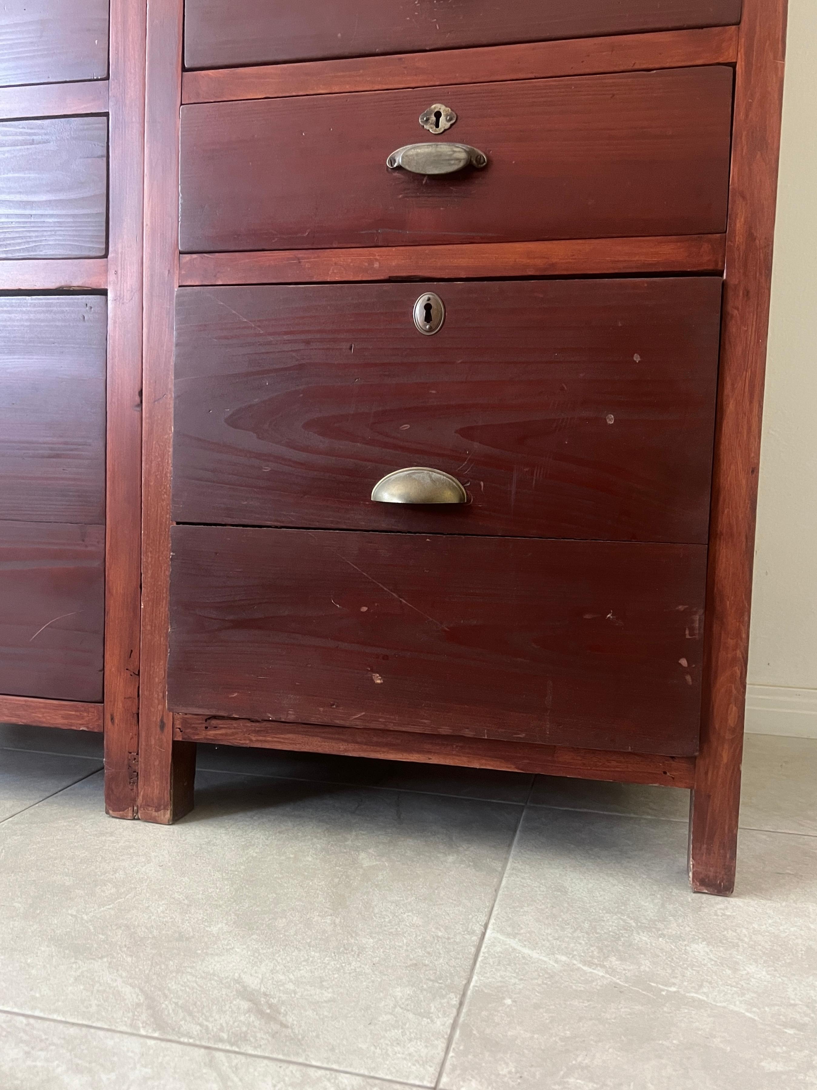 Pair of French Notary Style Cabinets For Sale 2