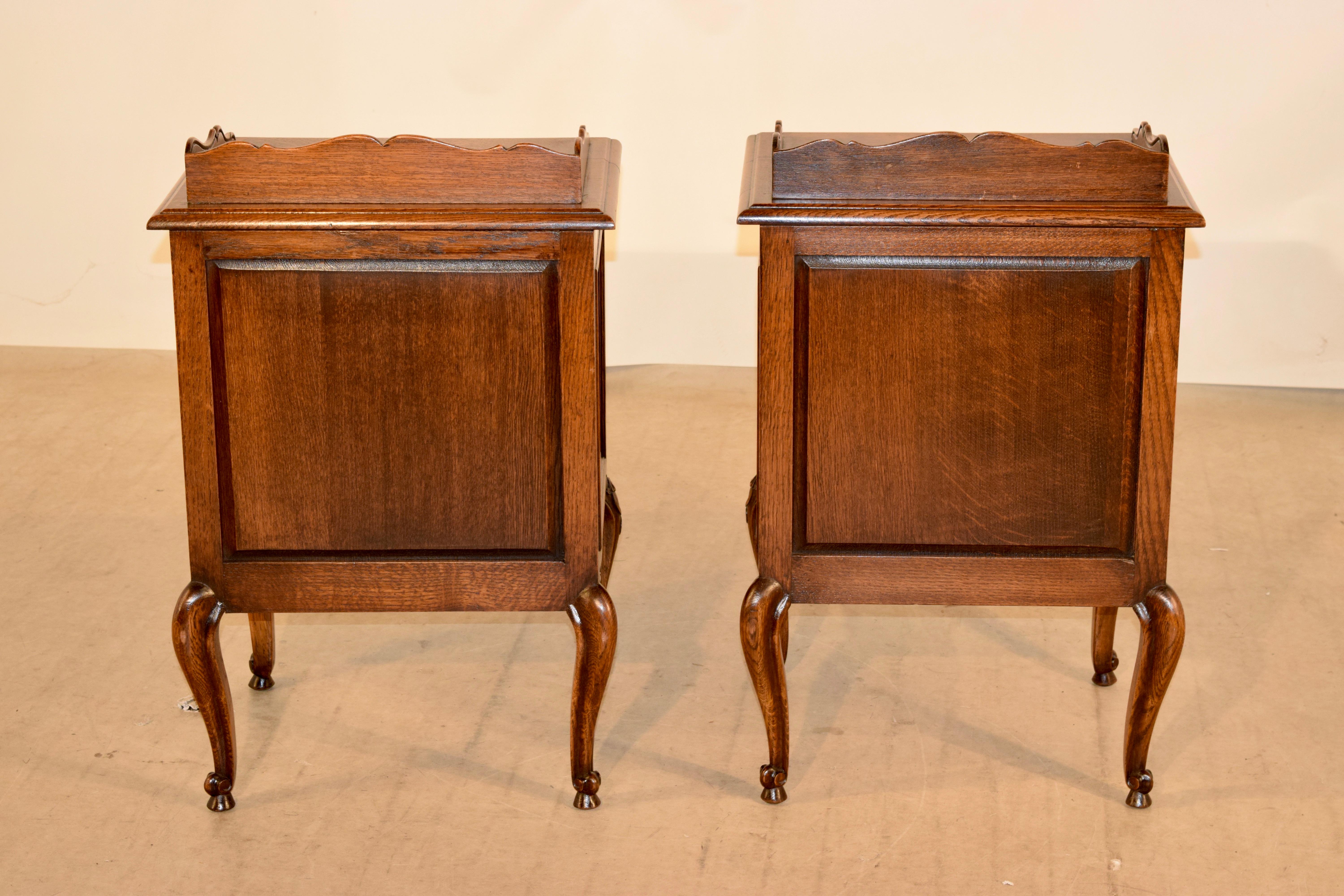 Pair of French Oak Bedsides, circa 1900 2
