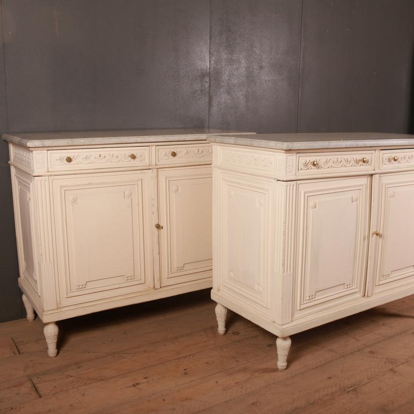 Pair of French Oak Buffets / Cabinets 1