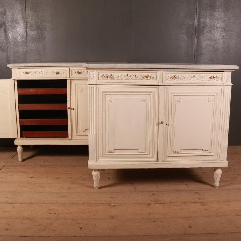 Pair of French Oak Buffets / Cabinets 3