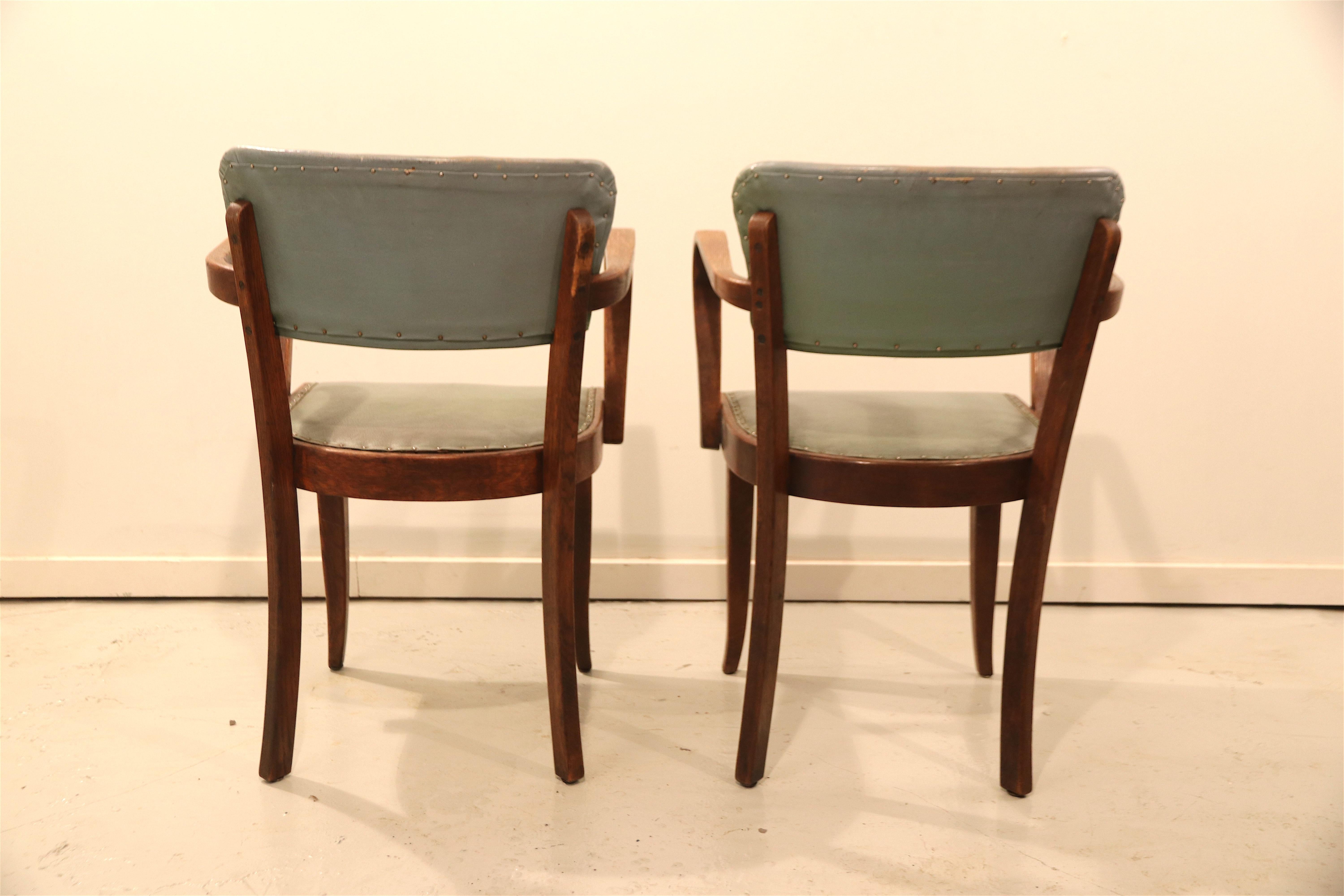 Pair of French Oak Side Chairs 3