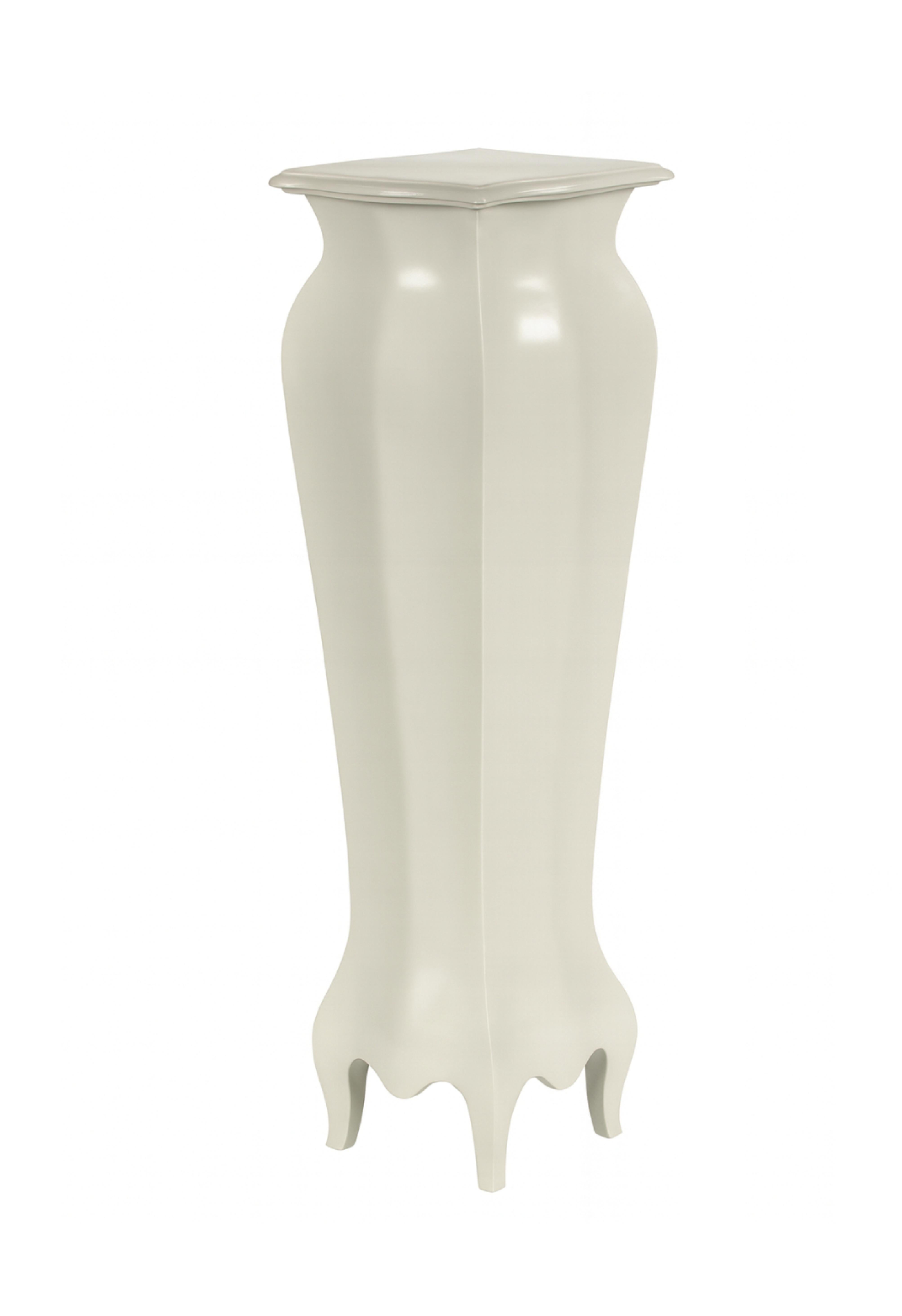 Pair of French Off White Louis XVI Column Pedestal, 19th Century For Sale 2