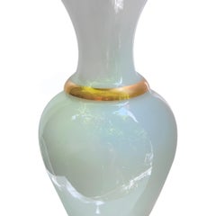 Pair of French Opaline Table Lamps