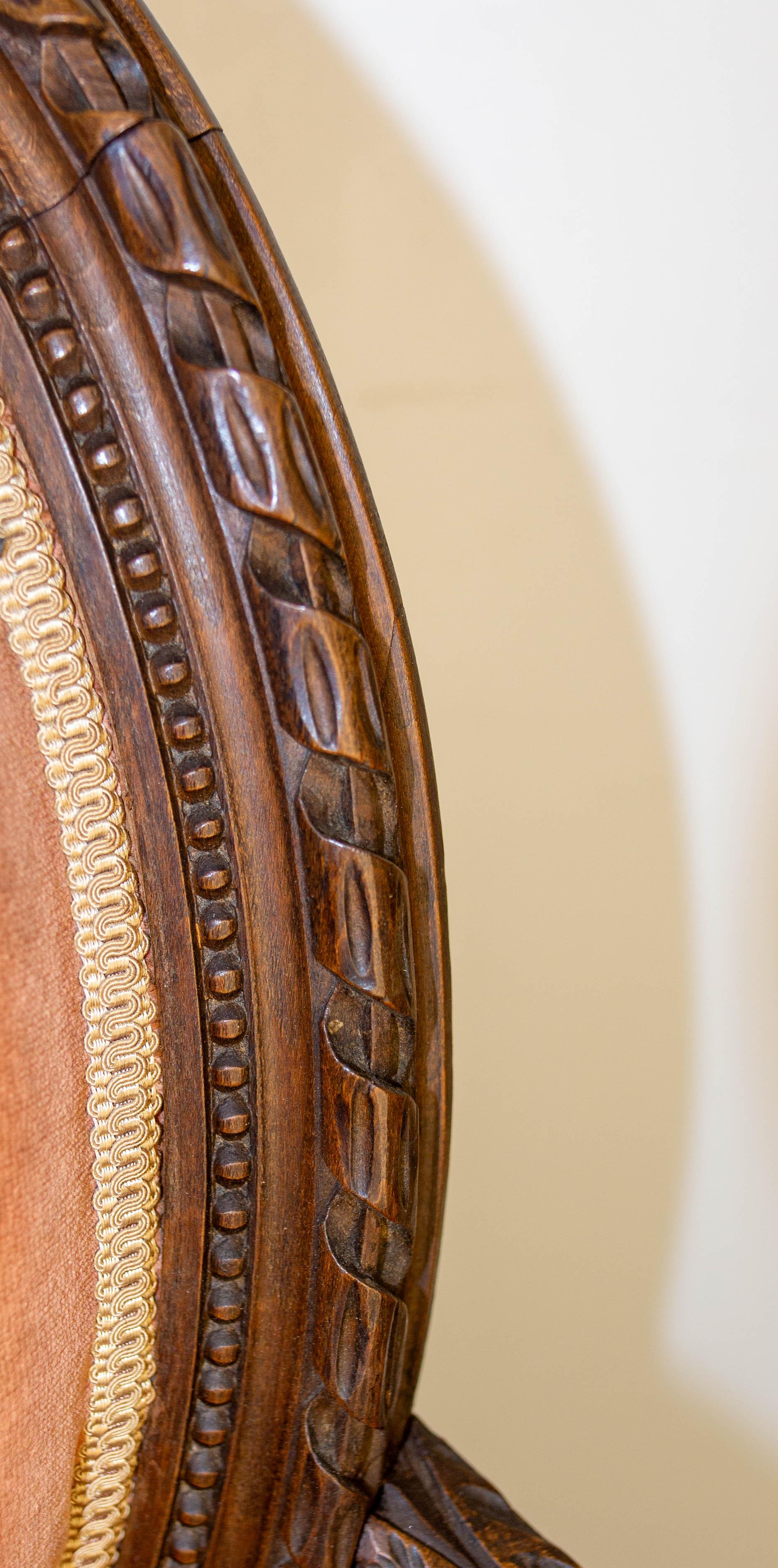 Paire de fauteuils ouverts Louis XVI Fauteuils à médaillon, circa 1900 en vente 8