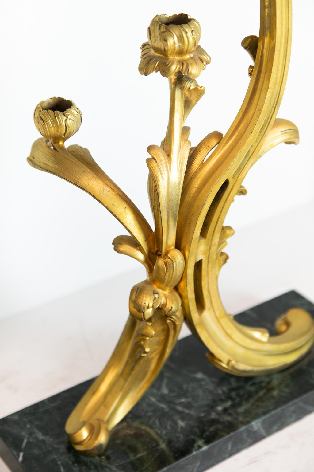 Pair of French Ormolu Candelabra For Sale 2