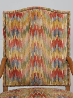 Paire de fauteuils français vintage de style Os de Mouton