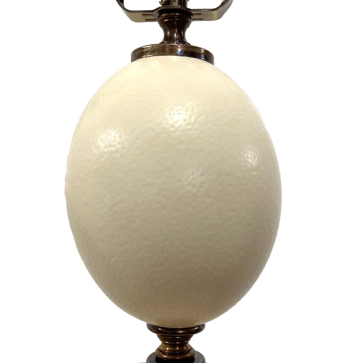 ostrich egg lamp shade