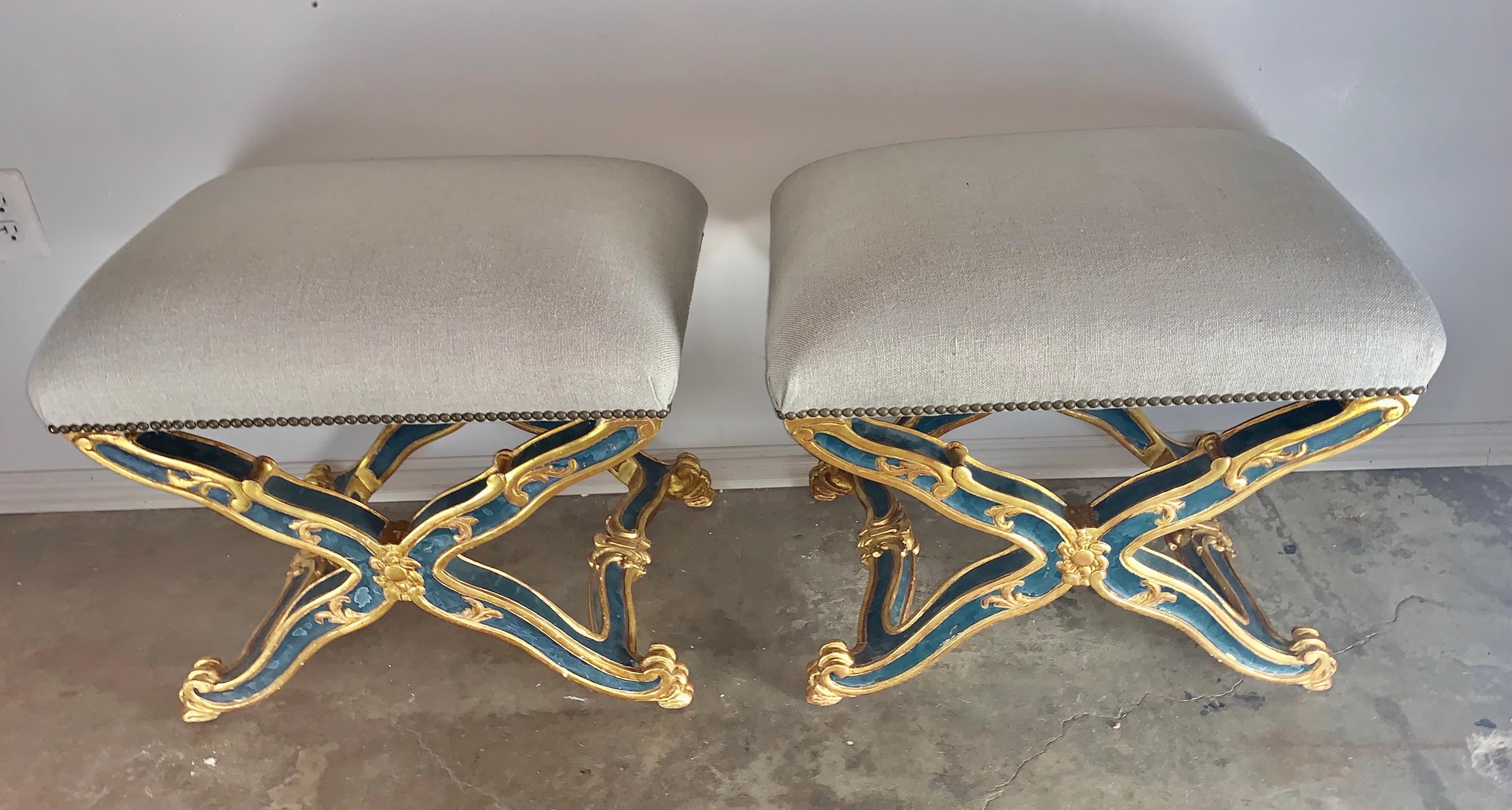Pair of French Regency style 