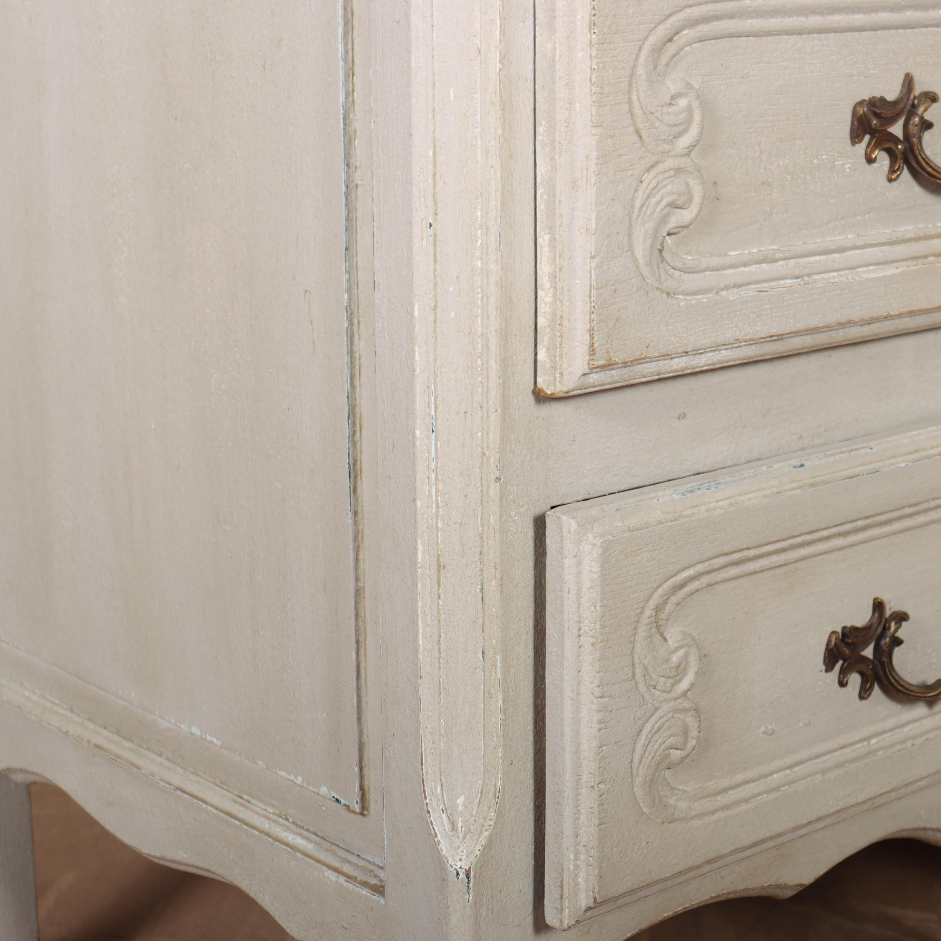 Pair of French Painted Commodes For Sale 7