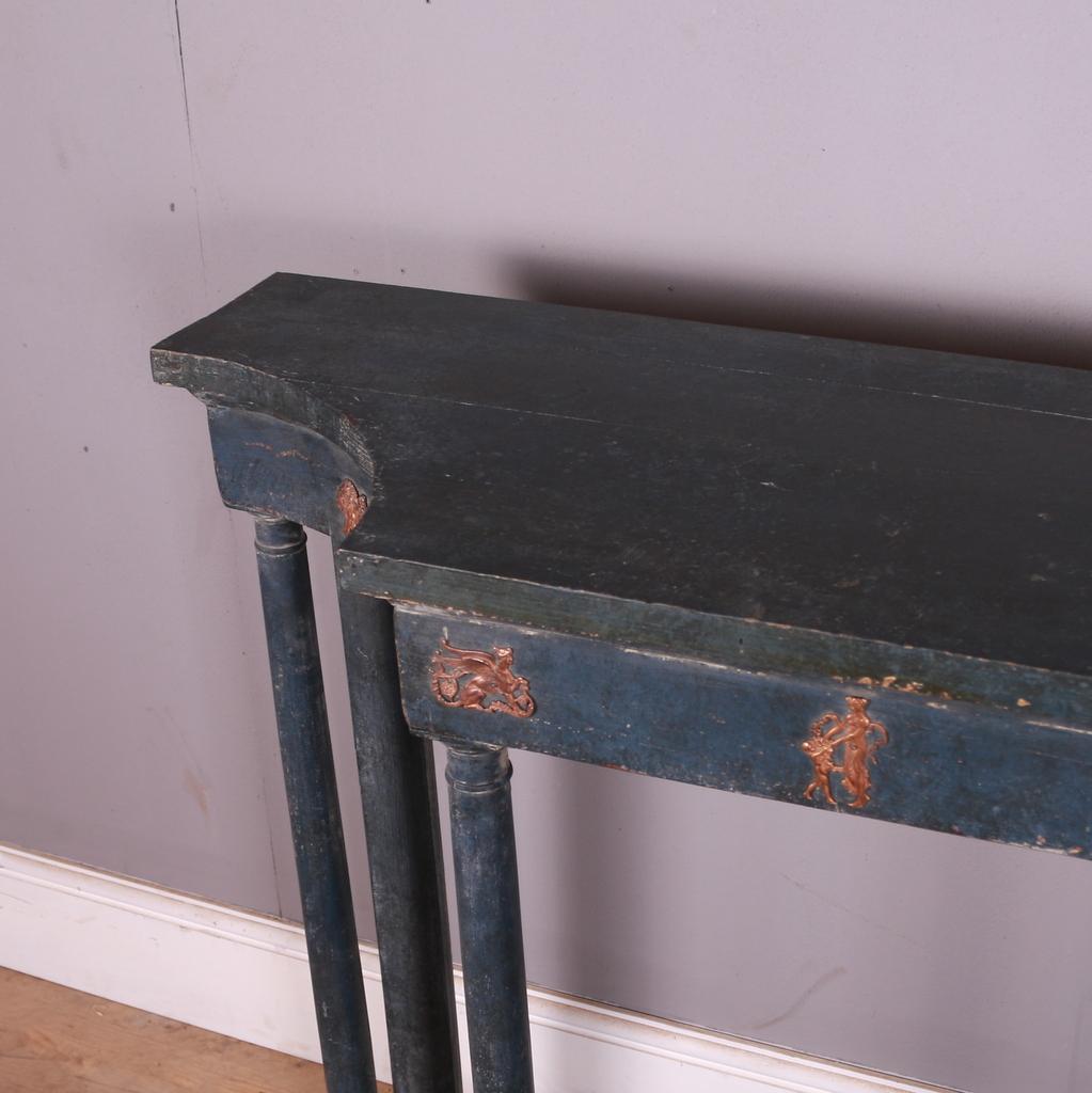 Pair of French Painted Consoles For Sale 3