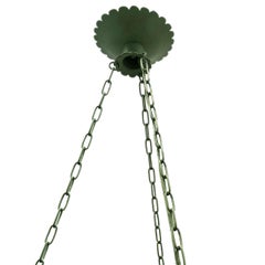 Pair of French Painted Tole Chandeliers, Sold Individually