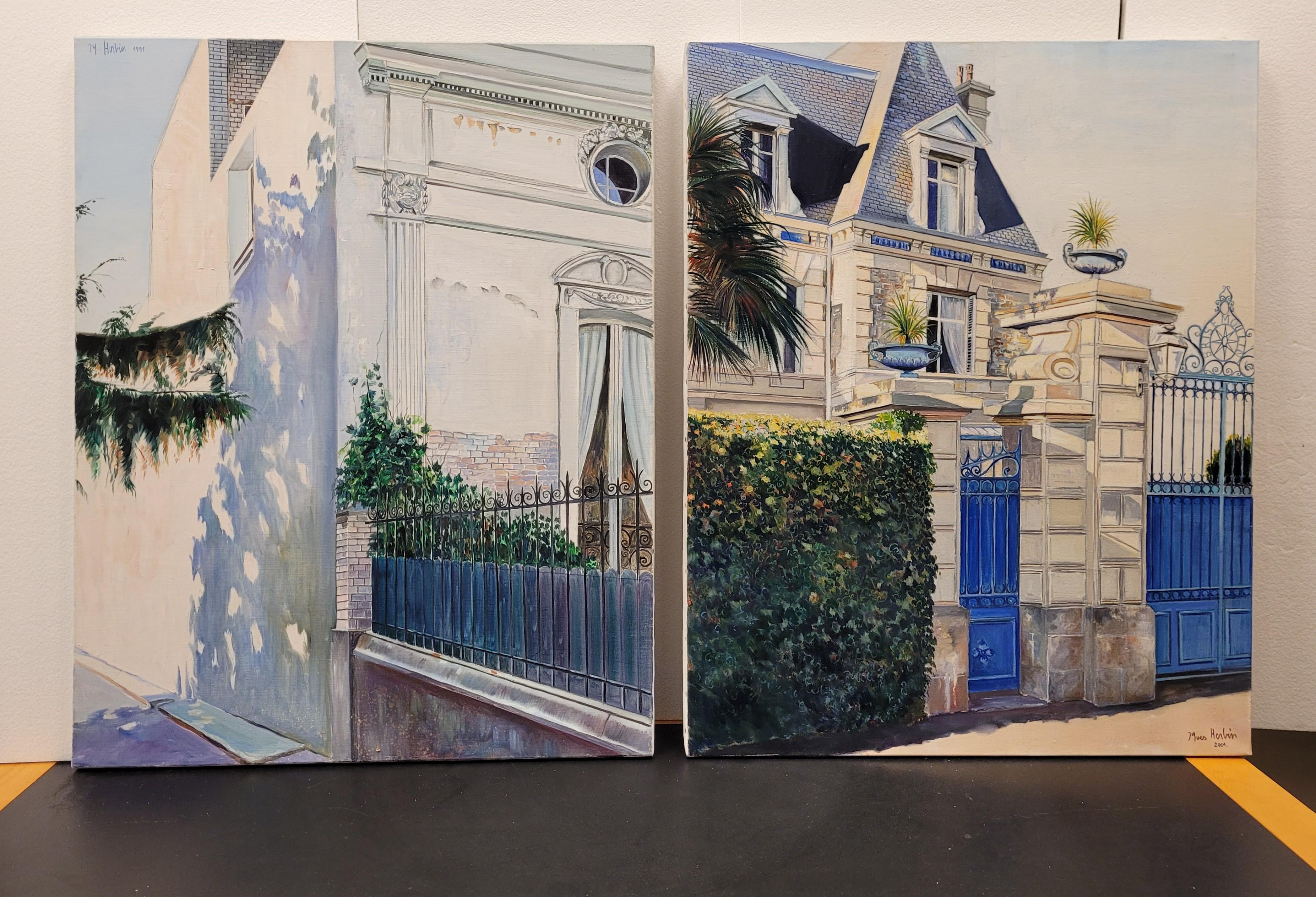 Pair of French paintings 