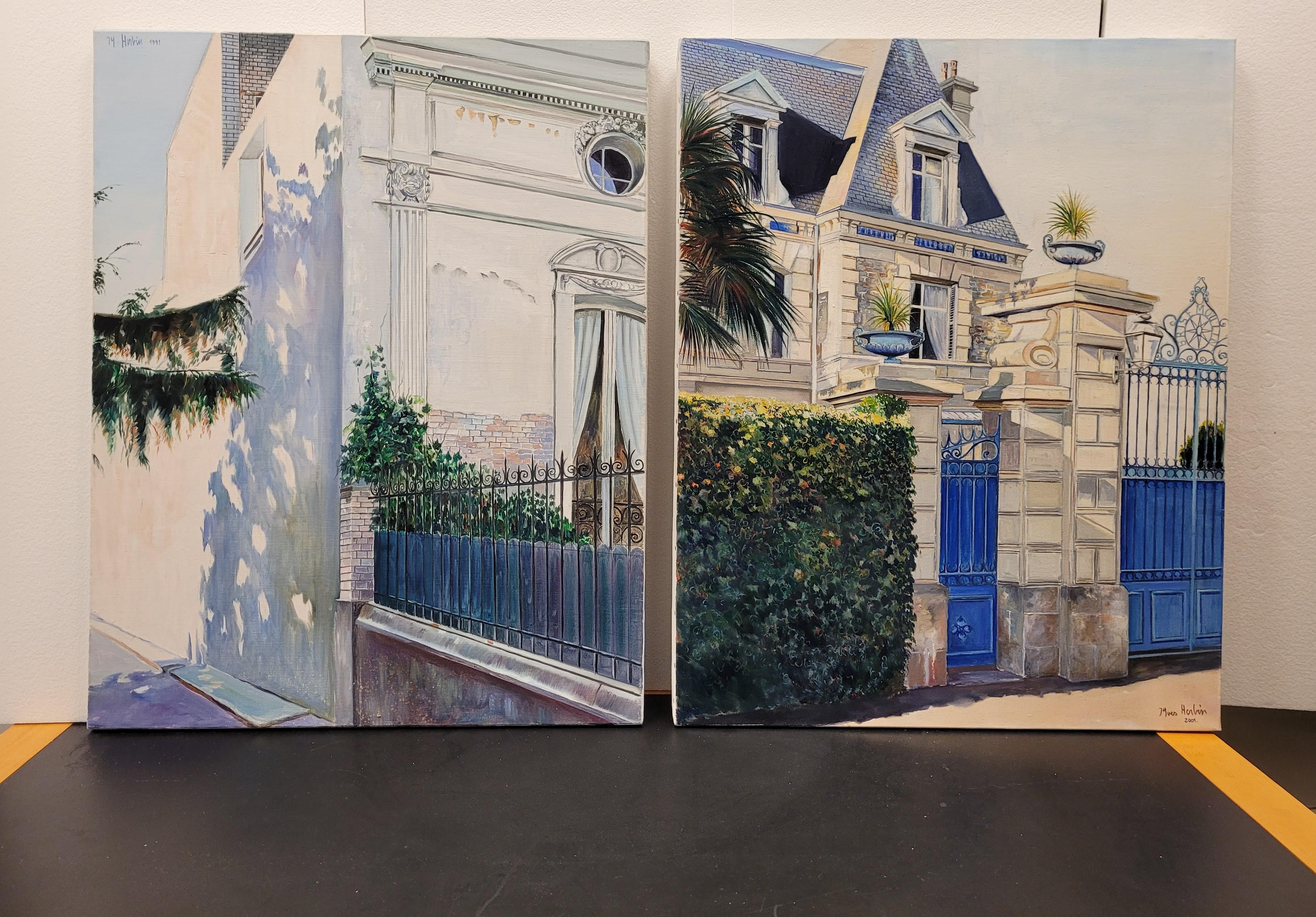 Pair of French paintings 