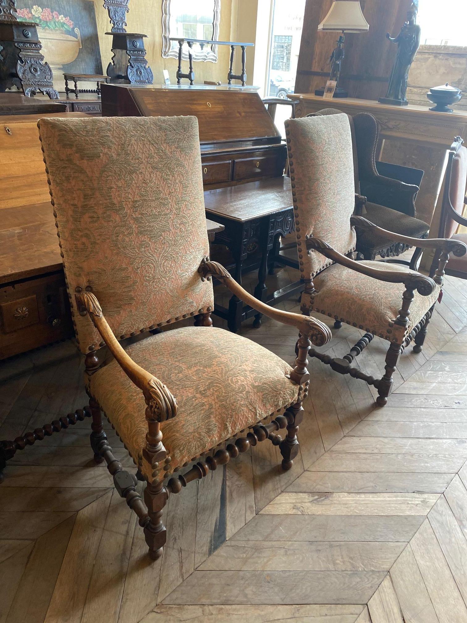 Pair of French Pastel Chairs, circa 1850 In Good Condition In Dallas, TX