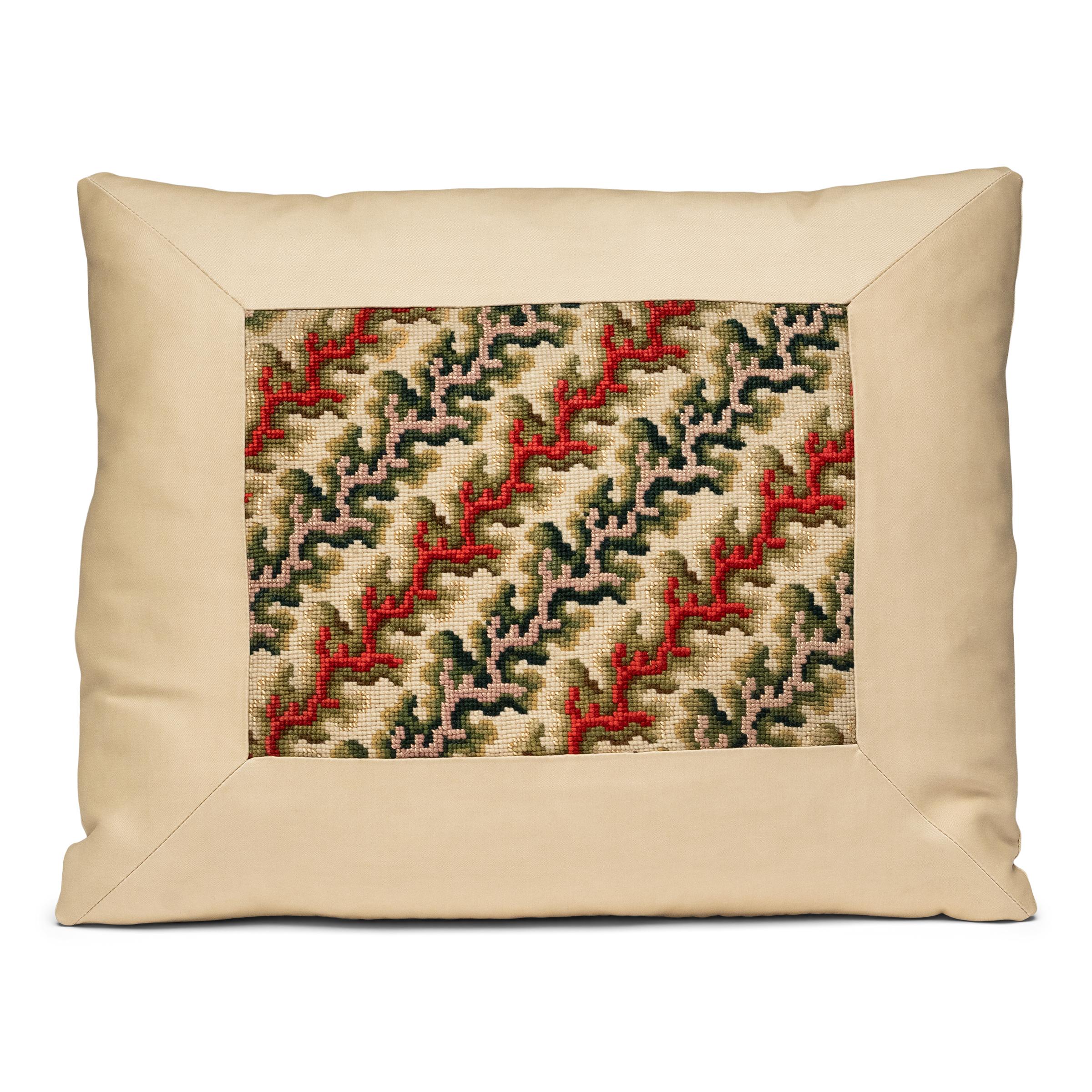 French Provincial Pair of French Petit Point Pillows For Sale
