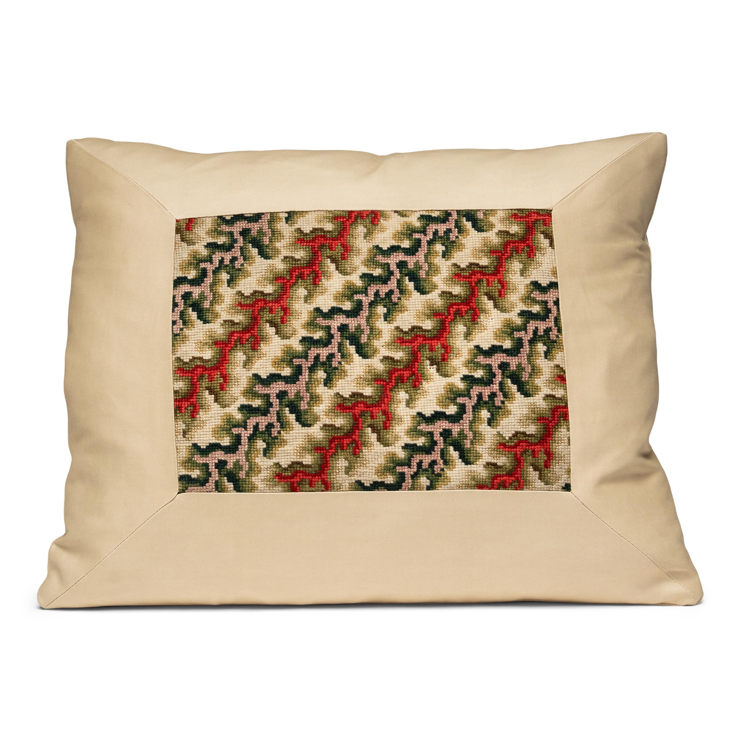 Contemporary Pair of French Petit Point Pillows For Sale