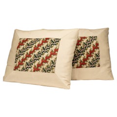 Pair of French Petit Point Pillows