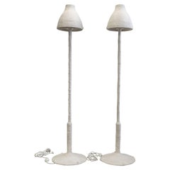 Pair of French Plaster Floor Lamps