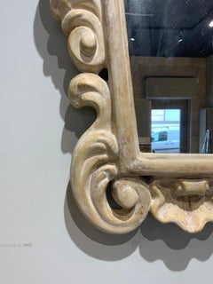 Paire de miroirs en plâtre français circa 1940