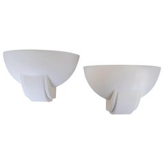 Pair of French Plaster Sconces