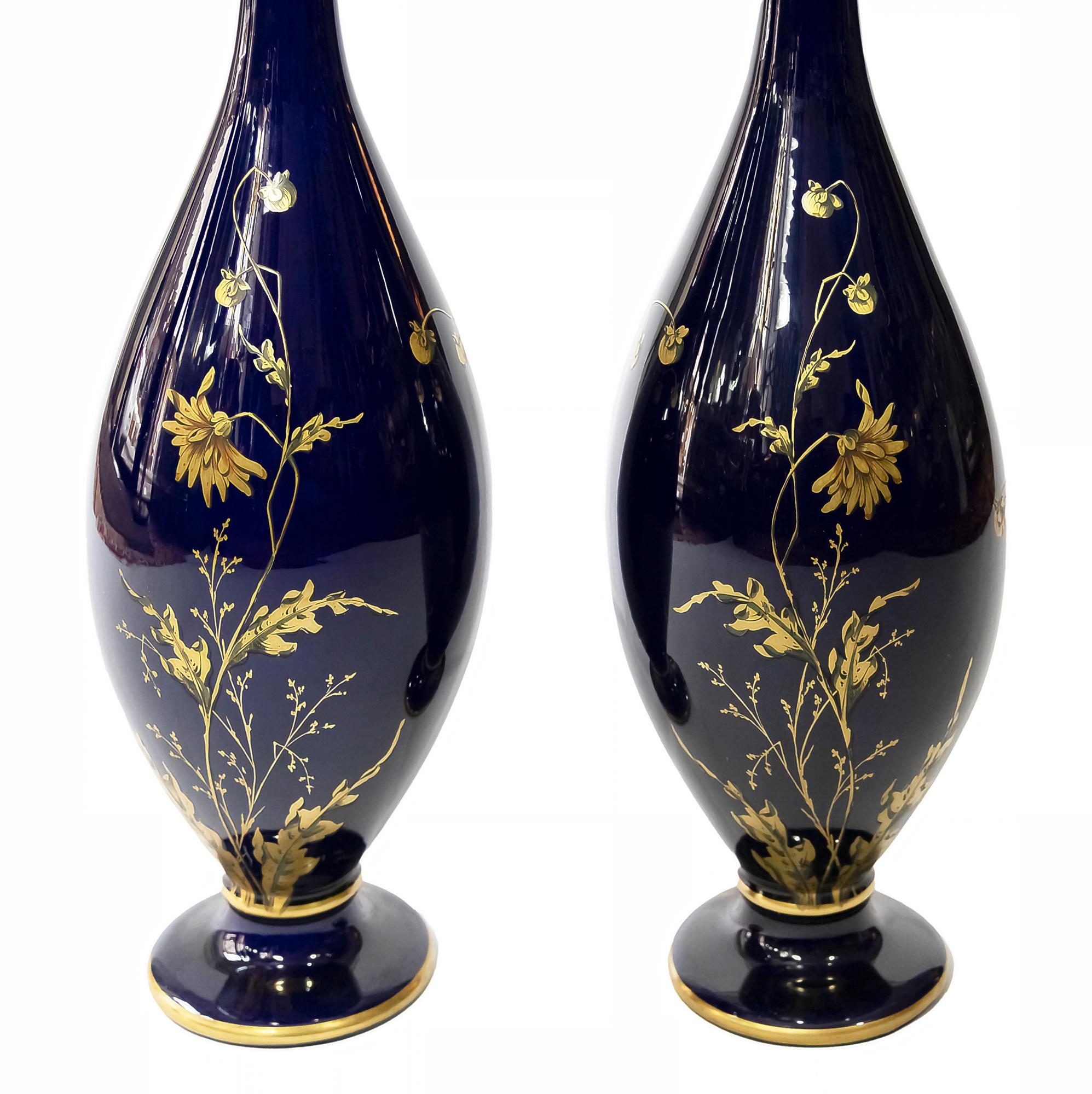 colbalt blue vases