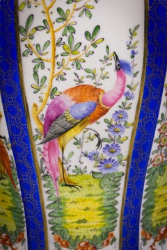 Pair of French Porcelain Covered Jars, Samson, circa 1880