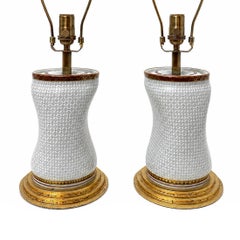 Pair of French Porcelain Lamps