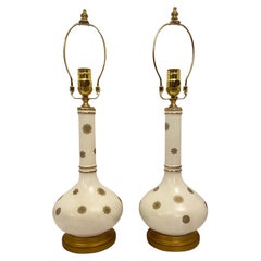 Pair of French Porcelain lamps