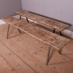 Pair of French Primitive Benches